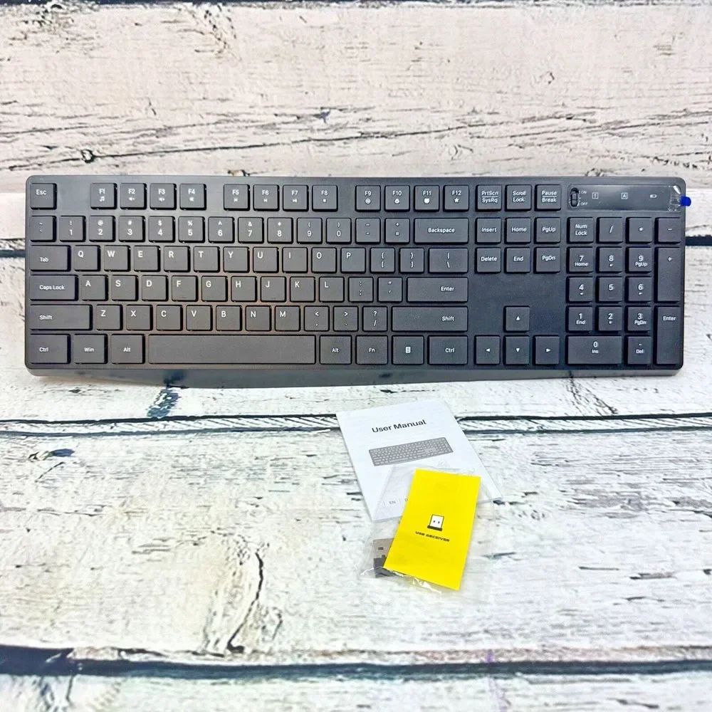 Wireless Keyboard Model PC230A, Black,‎ Full Size Keyboard 2.4G New Open Box